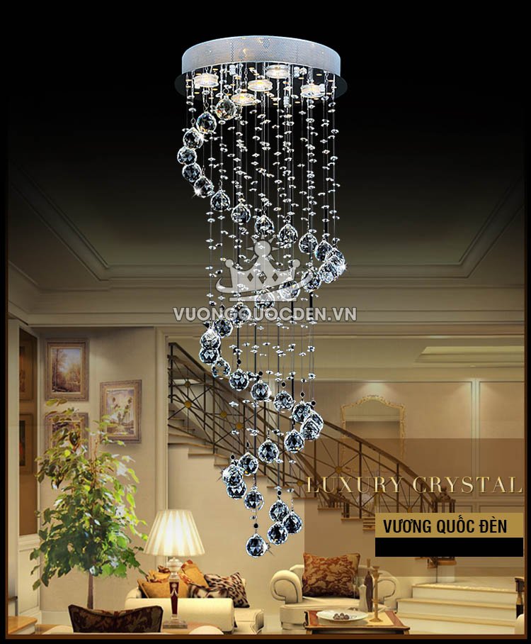 Tất tần tật những thông tin bạn cần biết về đèn thả thông tầng cầu t